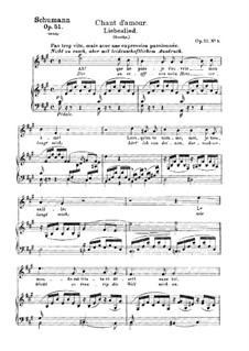 No.5 Liebeslied (Love Song): Para vocais e piano by Robert Schumann
