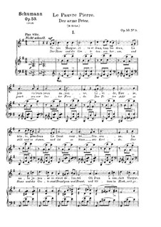 Romances and Ballades, Op.53: No.3 Der arme Peter (Poor Peter) by Robert Schumann
