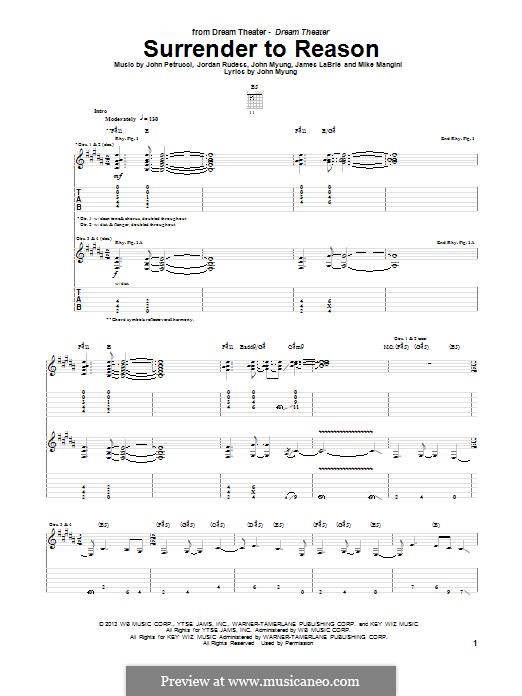Surrender To Reason (Dream Theater): Surrender To Reason (Dream Theater) by John Petrucci