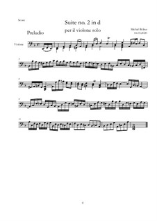 Suite No.2 d-moll: Suite No.2 d-moll by Michał Bylina