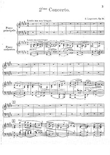 Piano Concerto No.2, Op.38: para dois pianos by Sergei Lyapunov