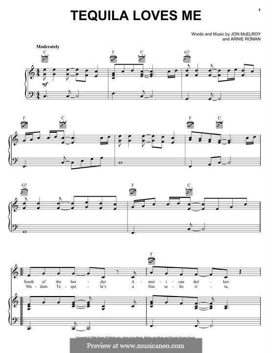 Tequila Loves Me (Kenny Chesney) por J. McElroy Partituras on músicaNeo