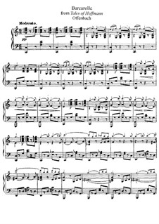 Barcarole: versão para flauta e piano by Jacques Offenbach