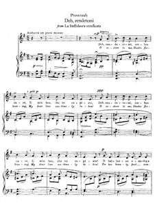 La Stellidaura vendicata. Deh, rendetemi: Para vocais e piano by Francesco Provenzale