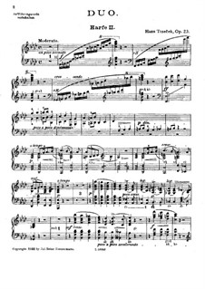 Duo for Two Harps, Op.23: harpa parte II by Hanuš Trneček