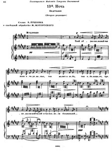 Night: para vozes e piano (Segunda edição) by Modest Mussorgsky