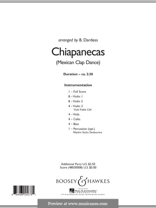 Chiapanecas: partitura completa by folklore