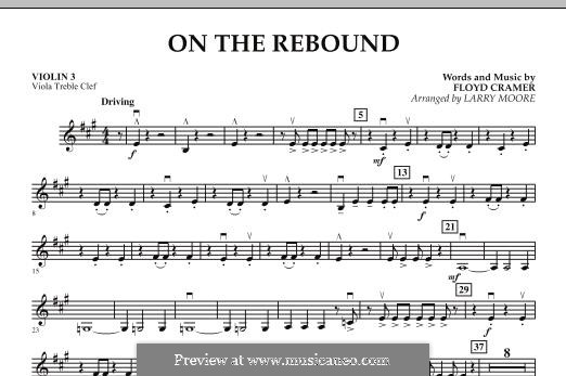 On the Rebound: Violin 3 (Viola Treble Clef) part by Floyd Cramer