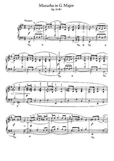 Mazurkas, Op.50: No.1 em G maior by Frédéric Chopin