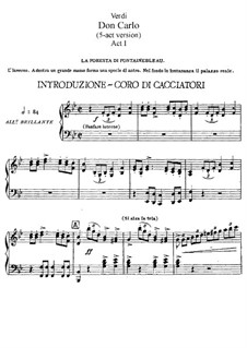 Don Carlos: ato I, para solistas, coral e piano by Giuseppe Verdi
