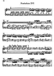Prelude and Fugue No.16 in G Minor, BWV 861: para piano (Edição por Kreuz) by Johann Sebastian Bach