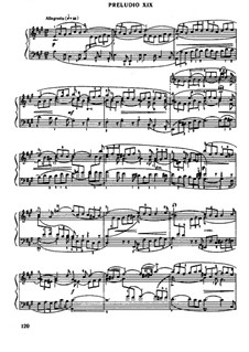 Prelude and Fugue No.19 in A Major, BWV 888: Para Piano by Johann Sebastian Bach