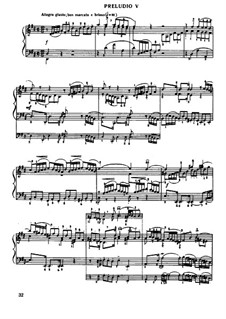 Prelude and Fugue No.5 in D Major, BWV 874: Para Piano by Johann Sebastian Bach