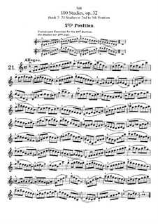 Hundred Studies for Violin, Op.32: livro II by Hans Sitt