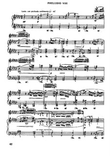 Prelude and Fugue No.8 in E Flat Minor, BWV 853: Para Piano by Johann Sebastian Bach