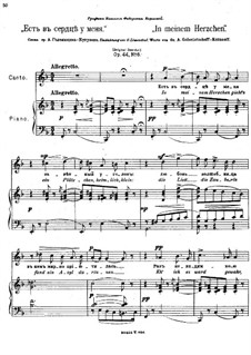 Six Romances, Op.44: Nr.6 In meinem Herzchen by Anton Arensky
