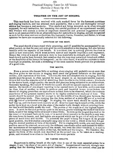 Practical Singing Tutor for All Voices, Op.474: Singing Tutor for Baritone or Bass. Movement I by Franz Wilhelm Abt