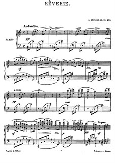 Four Pieces, Op.25: No.2 Reverie by Anton Arensky