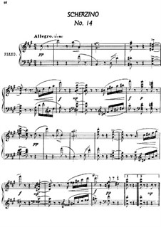 Twenty-Four Characteristic Pieces, Op.36: No.14 Scherzino by Anton Arensky