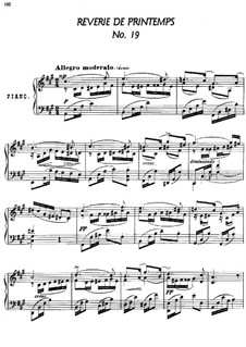 Twenty-Four Characteristic Pieces, Op.36: No.19 Reverie de printemps (Springtime's Reverie) by Anton Arensky