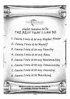 Eight Reasons to Be the Best That I Can Be: Eight Reasons to Be the Best That I Can Be by Johnnie Newkirk Jr