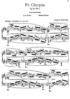 Studies after Etudes by Chopin, Op.10: Etude No.1 in C Major (First Version) by Leopold Godowsky