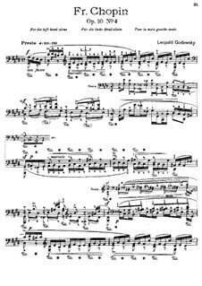 Studies after Etudes by Chopin, Op.10: Etude No.4 in C Sharp Minor by Leopold Godowsky