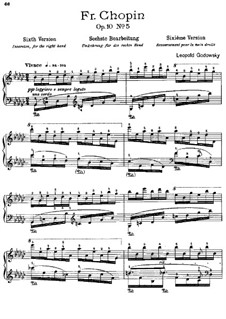 Studies after Etudes by Chopin, Op.10: Etude No.5 in G Flat Major (Sixth Version) by Leopold Godowsky