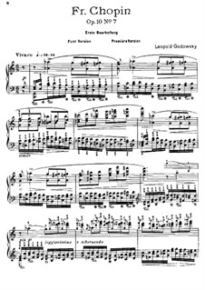 Studies after Etudes by Chopin, Op.10: Etude No.7 in C Major 'Toccata' (First Version) by Leopold Godowsky