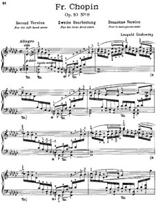 Studies after Etudes by Chopin, Op.10: Etude No.8 in G Flat Major (Second Version) by Leopold Godowsky