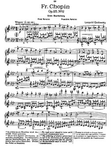 Studies after Etudes by Chopin, Op.25: Etude No.2 in F Minor (First Version) by Leopold Godowsky