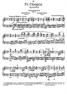 Studies after Etudes by Chopin, Op.25: Etude No.2 in F Minor 'Waltz' (Second Version) by Leopold Godowsky