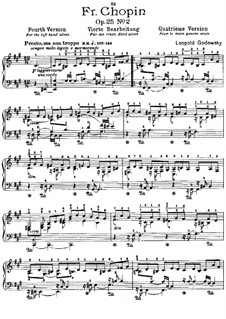 Studies after Etudes by Chopin, Op.25: Etude No.2 in F Sharp Minor (Fourth Version) by Leopold Godowsky