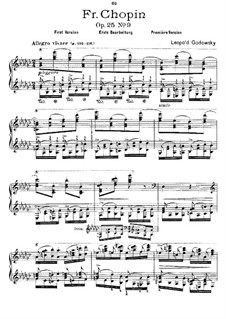 Studies after Etudes by Chopin, Op.25: Etude No.9 in G Flat Major (First Version) by Leopold Godowsky