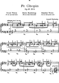 Studies after Etudes by Chopin, Op.25: Etude No.9 in G Flat Major (Second Version) by Leopold Godowsky