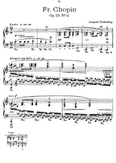 Studies after Etudes by Chopin, Op.25: Etude No.11 in A Minor by Leopold Godowsky