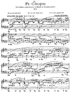Trois Nouvelles Études (Three New Etudes): Etude No.1 in F Minor by Leopold Godowsky