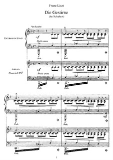 Transcriptions on Songs by Schubert, S.562: No.3 The Stars by Franz Liszt