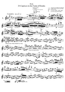 Twenty-Four Caprices for Violin: set completo by Pierre Rode