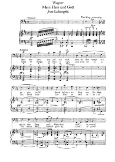 Mein Herr und Gott: Para vocais e piano by Richard Wagner