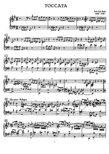 Toccata in E Minor, BWV 914: Para Piano by Johann Sebastian Bach