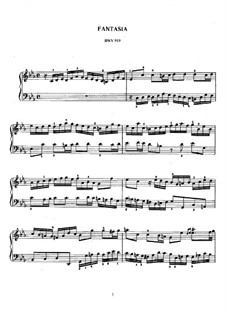 Fantasia in C Minor, BWV 919: Para Piano by Johann Sebastian Bach