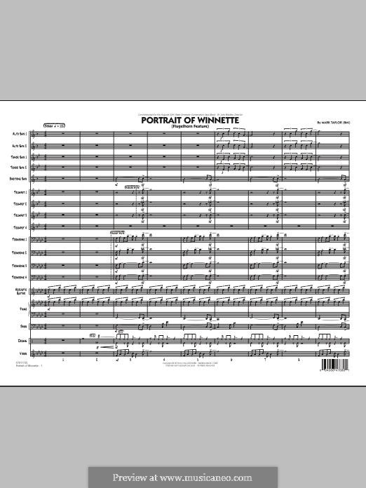 Portrait of Winnette: partitura completa by Mark Taylor