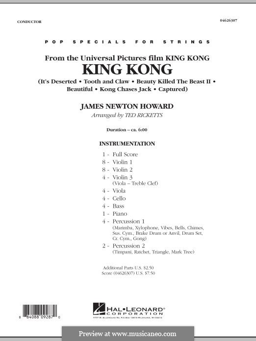 King Kong: partitura completa by James Newton Howard