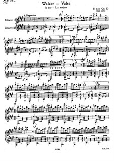 Le premier pas vers moi (The First Step), Op.53: For two guitar by Fernando Sor