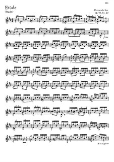 Twenty-Five Progressive Etudes, Op.60: Estudo No.20 by Fernando Sor