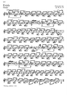 Twenty-Five Progressive Etudes, Op.60: estudo No.22 by Fernando Sor
