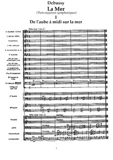 La mer (The Sea), L.109: No.1 De l'aube à midi sur la mer by Claude Debussy