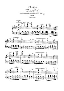 Variations on the Name 'Abegg', Op.1: For a single performer by Robert Schumann