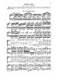 Complete Opera: Acto I - partitura piano-vocal by Carl Maria von Weber